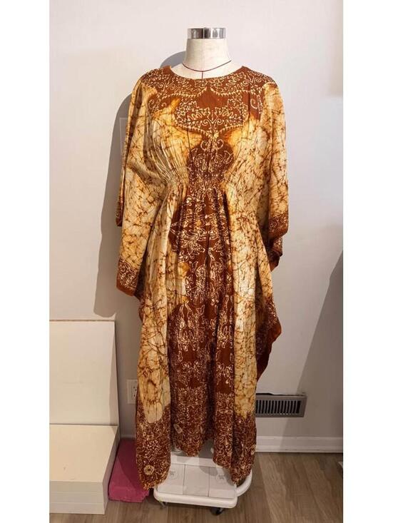 Dresses & Skirts - Genuine Batik African Kaftan 100% Cotton Women's o/s